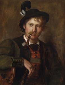 Portrait of a Young Tyrolean by Franz Defregger